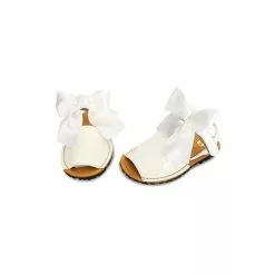 Childrens Synthetic Patent Menorcan Sandals Satin Bow 268 White, By Pisable 7 Childrens Synthetic Patent Menorcan Sandals Satin Bow 268 White, By Pisable -Sandals Sales Store childrens synthetic patent menorcan sandals satin bow 268 white by pisable 2