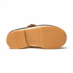 Girls Metallic Leather Mary Jane Shoes Buckle 1100 Platinum, By AngelitoS -Sandals Sales Store girls metallic leather mary jane shoes buckle 1100 platinum by angelitos 3