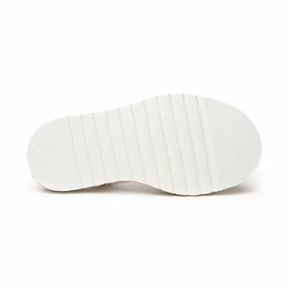 Girls Metallic Nappa Leather And Sack Menorcan Sandals Padded Insole Velcro 223 Platinum, By AngelitoS 4 Girls Metallic Nappa Leather And Sack Menorcan Sandals Padded Insole Velcro 223 Platinum, By AngelitoS - Image 4