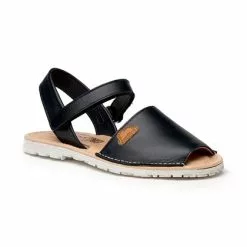 Girls Nappa Leather Menorcan Sandals Padded Insole Velcro 220 Navy, By AngelitoS -Sandals Sales Store girls nappa leather menorcan sandals padded insole velcro 220 navy by angelitos 2