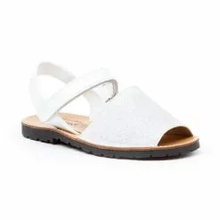 Girls Patent And Glitter Leather Menorcan Sandals Velcro 208 White, By AngelitoS 7 Girls Patent And Glitter Leather Menorcan Sandals Velcro 208 White, By AngelitoS -Sandals Sales Store girls patent and glitter leather menorcan sandals velcro 208 white by angelitos 2