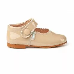 Sandals Sales Store -Sandals Sales Store girls patent leather mary jane shoes velcro 1502 camel by angelitos 1