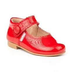 Girls Patent Leather Mary Jane Shoes Velcro 1502 Red, By AngelitoS -Sandals Sales Store girls patent leather mary jane shoes velcro 1502 red by angelitos 2