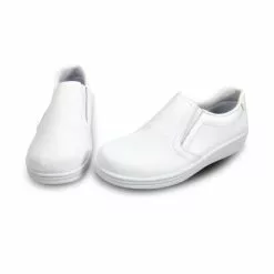 Man Leather Hospital Shoes Anatomical No Laces 291 White, By Percla -Sandals Sales Store man leather hospital shoes anatomical no laces 291 white by percla 5