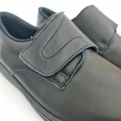 Sandals Sales Store -Sandals Sales Store man leather hospital shoes anatomical velcro closure 290 black by percla 1