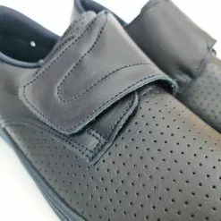 Sandals Sales Store -Sandals Sales Store man perfo leather hospital shoes anatomical velcro closure 293 navy by percla 1