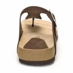 Woman Leather Bio Sandals Cork Sole 8014 Brown, By Morxiva Shoes -Sandals Sales Store woman leather bio sandals cork sole 8014 brown by morxiva shoes 3
