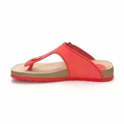 Woman Leather Bio Sandals Cork Sole 8014 Red, By Morxiva Shoes -Sandals Sales Store woman leather bio sandals cork sole 8014 red by morxiva shoes 2