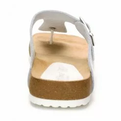 Woman Leather Bio Sandals Cork Sole 8014 White, By Morxiva Shoes -Sandals Sales Store woman leather bio sandals cork sole 8014 white by morxiva shoes 3