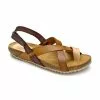 Woman Leather Bio Sandals Velcro Cork Sole 830MX Leather, By Morxiva Shoes