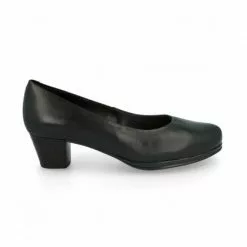 Woman Leather Comfort Pumps Low Heeled 1050 Black, By Desireé