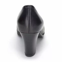 Woman Leather Comfort Pumps Medium Heeled 2220W Black, By Desireé -Sandals Sales Store woman leather comfort pumps medium heeled 2220w black by desiree 5