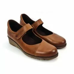 Woman Leather Wedged Mary Janes Removable Insole 70805 Leather, By TuPie -Sandals Sales Store woman leather wedged mary janes removable insole 70805 leather by tupie 3