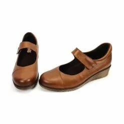 Woman Leather Wedged Mary Janes Removable Insole 70805 Leather, By TuPie -Sandals Sales Store woman leather wedged mary janes removable insole 70805 leather by tupie 4