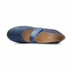 Woman Leather Wedged Mary Janes Removable Insole 71TP Navy, By TuPie -Sandals Sales Store woman leather wedged mary janes removable insole 71tp navy by tupie 2