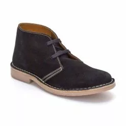 Woman Suede Safari Booties 360-S Black, By C. Ortuño
