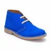 Woman Suede Safari Booties 360-S Blue, By C. Ortuño