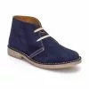 Woman Suede Safari Booties 360-S Navy, By C. Ortuño