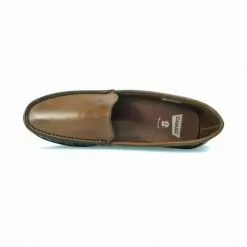 Women Soft Leather Wedged Loafers 1701 Brown, By Casual -Sandals Sales Store women soft leather wedged loafers 1701 brown by casual 5