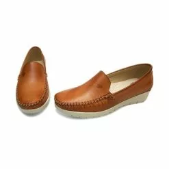 Women Soft Leather Wedged Loafers 903CA Leather, By Casual -Sandals Sales Store women soft leather wedged loafers 903ca leather by casual 3