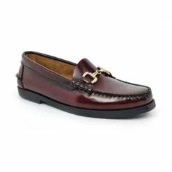 Womens Florentik Leather Beefroll Chain Loafers Rubber Sole 504 Burgundy, By María Tovar -Sandals Sales Store womens florentik leather beefroll chain loafers rubber sole 504 burgundy by maria tovar 2