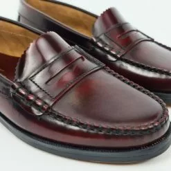 Sandals Sales Store -Sandals Sales Store womens florentik leather beefroll penny loafers rubber sole 400 burgundy by maria tovar 1