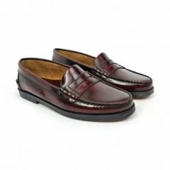 Womens Florentik Leather Beefroll Penny Loafers Rubber Sole 400 Burgundy, By María Tovar -Sandals Sales Store womens florentik leather beefroll penny loafers rubber sole 400 burgundy by maria tovar 5