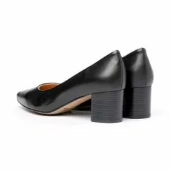 Womens Leather Low Heeled Comfort Pumps 1493 Black, By Eva Mañas -Sandals Sales Store womens leather low heeled comfort pumps 1493 black by desiree 2