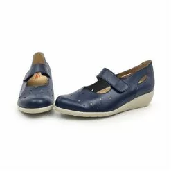 Womens Leather Wedged Mary Janes Velcro Removable Insole 73 Jeans, By TuPie -Sandals Sales Store womens leather wedged mary janes velcro removable insole 73 jeans by tupie 3