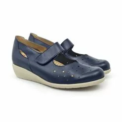 Womens Leather Wedged Mary Janes Velcro Removable Insole 73 Jeans, By TuPie -Sandals Sales Store womens leather wedged mary janes velcro removable insole 73 jeans by tupie 4