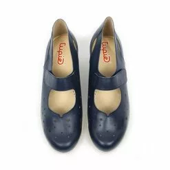 Womens Leather Wedged Mary Janes Velcro Removable Insole 73 Jeans, By TuPie -Sandals Sales Store womens leather wedged mary janes velcro removable insole 73 jeans by tupie 5