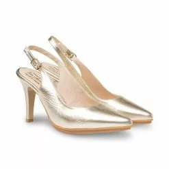 Sandals Sales Store -Sandals Sales Store womens metallic leather high heeled slingback pumps 1495 platinum by eva manas 1