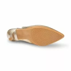 Womens Metallic Leather High Heeled Slingback Pumps 1495 Platinum, By Eva Mañas -Sandals Sales Store womens metallic leather high heeled slingback pumps 1495 platinum by eva manas 3