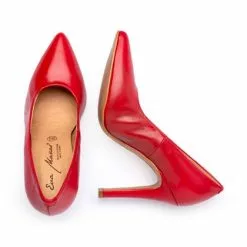 Womens Nappa Leather High Heeled Pumps 1494 Red, By Eva Mañas -Sandals Sales Store womens nappa leather high heeled pumps 1494 red by eva manas 2