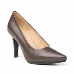 Womens Nappa Leather High Heeled Pumps 1500 Brown, By Eva Mañas -Sandals Sales Store womens nappa leather high heeled pumps 1500 brown by eva manas 2
