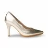 Womens Nappa Leather High Heeled Pumps 1500 Platinum, By Eva Mañas