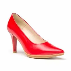 Womens Nappa Leather High Heeled Pumps 1500 Red, By Eva Mañas -Sandals Sales Store womens nappa leather high heeled pumps 1500 red by eva manas 2