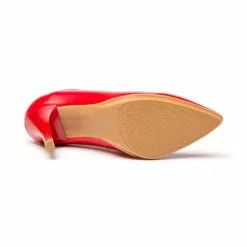 Womens Nappa Leather High Heeled Pumps 1500 Red, By Eva Mañas -Sandals Sales Store womens nappa leather high heeled pumps 1500 red by eva manas 3