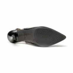 Womens Nappa Leather High Heeled Slingback Pumps 1495 Black, By Eva Mañas -Sandals Sales Store womens nappa leather high heeled slingback pumps 1495 black by eva manas 3