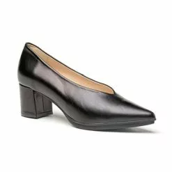 Womens Nappa Leather Low Heeled Comfort Pumps 1497 Black , By Eva Mañas -Sandals Sales Store womens nappa leather low heeled comfort pumps 1497 black by eva manas 2