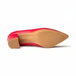 Womens Nappa Leather Low Heeled Comfort Pumps 1497 Red , By Eva Mañas -Sandals Sales Store womens nappa leather low heeled comfort pumps 1497 red by eva manas 3