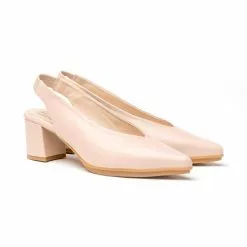 Sandals Sales Store -Sandals Sales Store womens nappa leather slingback comfort pumps medium heeled 1496 nude by eva manas 1